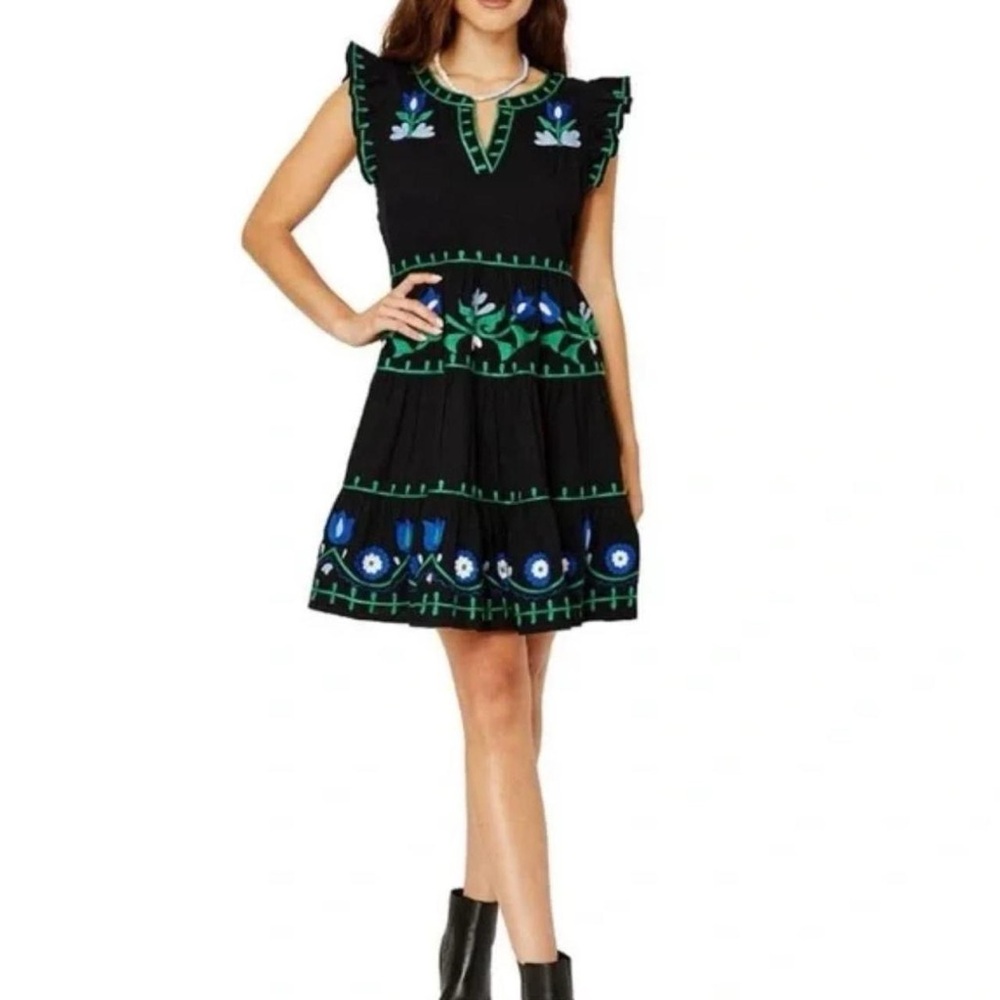 Roller Rabbit Embroidered Mini Dress - Picture 7 of 7